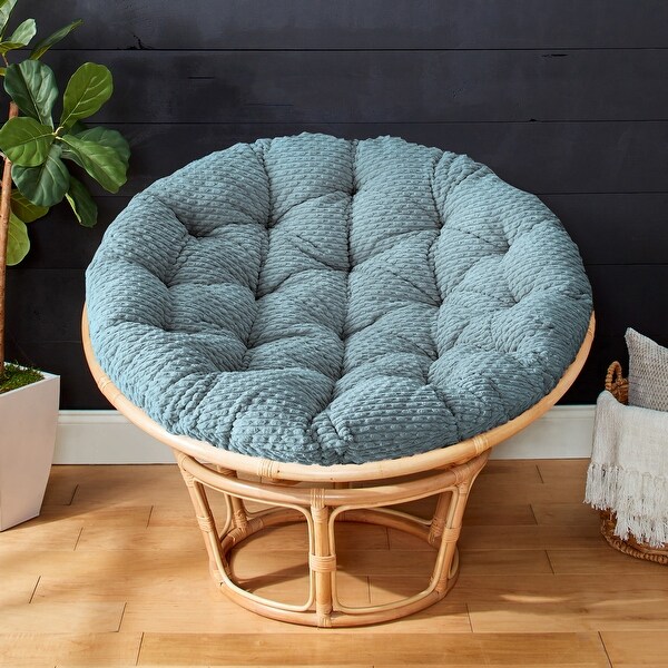 Sorra Home Soft Chunky Indoor Corduroy Papasan Cushion (Cushion